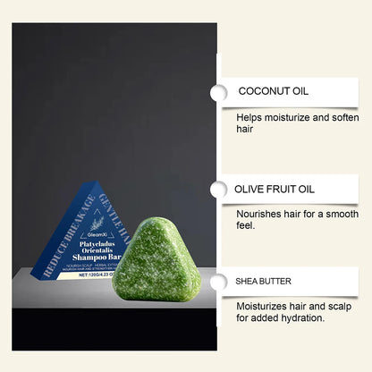 120G Platycladus Orientalis Anti-Hair Loss Shampoo Bar Natural Plant Extracts for Gentle Hair Scalp Care Natural Beauty Regimen